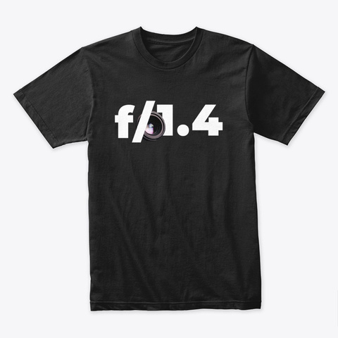 Camiseta / Sudadera, F/1.4 Black T-Shirt Front