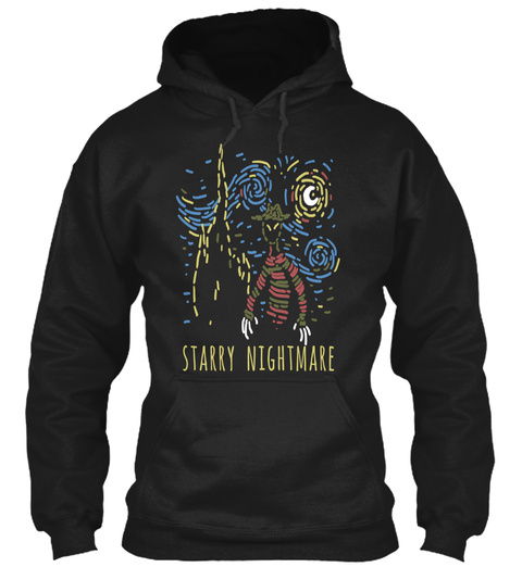 Starry Nightmare Black T-Shirt Front