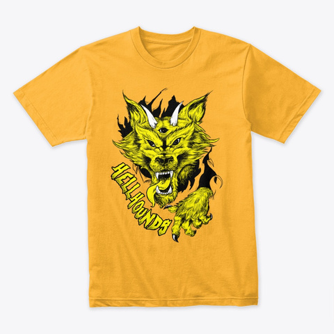 Hellhounds Gold T-Shirt Front