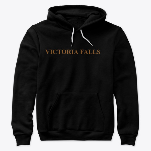 Adventure Addicts,Vic Falls Black T-Shirt Front