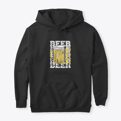 Beer Drinker Gift Alcohol Drinking Black T-Shirt Front