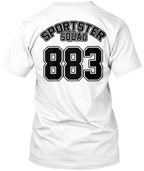 Sportster Squad 883 White T-Shirt Back