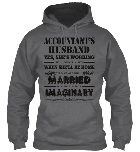 Accountant   Husband Dark Heather T-Shirt Front