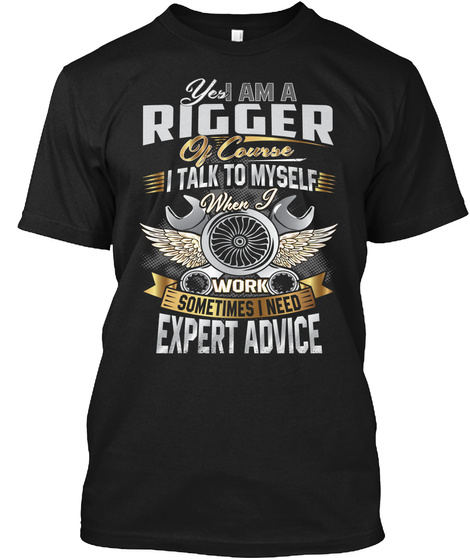 Rigger   Limited Edition Black T-Shirt Front