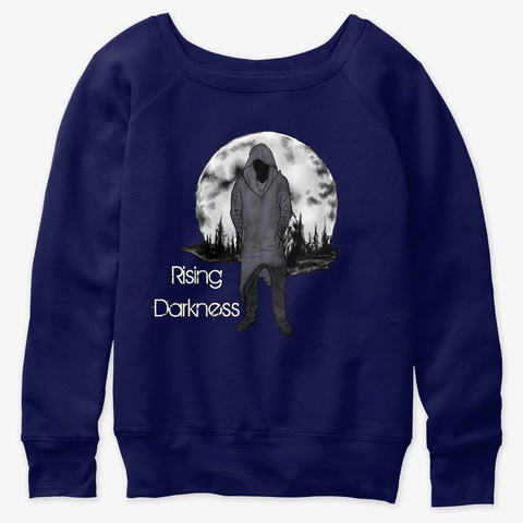 Rising Darkness Cover Art Navy  Camiseta Front