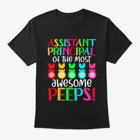 Assistant Principal Of The Most Awesome Black T-Shirt Front