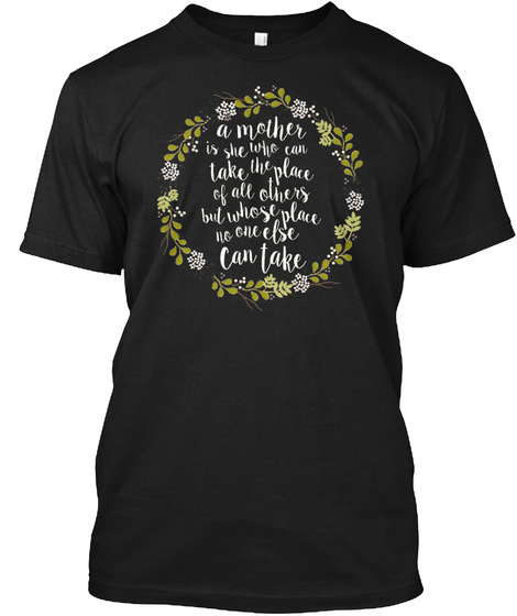 Happy Mother's Day Black T-Shirt Front