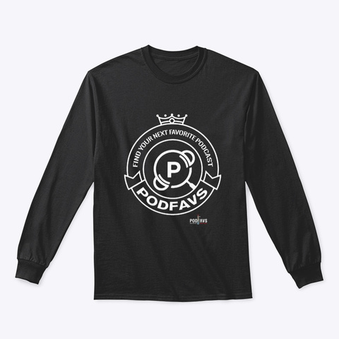 The Podfavs Crest Black T-Shirt Front