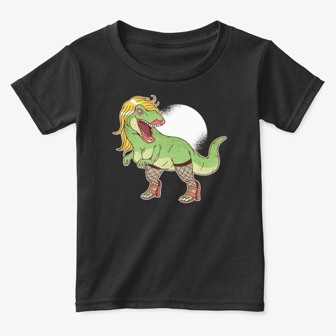Mother Dinosaur Black T-Shirt Front