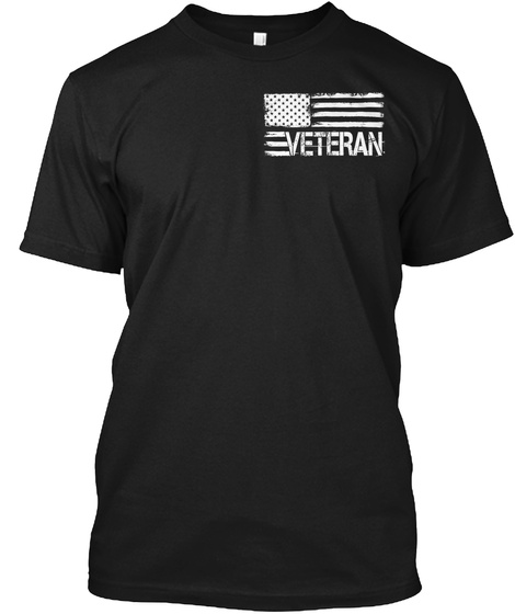 Afghanistan Veteran   Limited Edition Black T-Shirt Front
