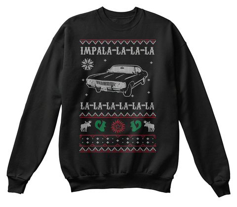 Impala La La La La La La La La La  Black T-Shirt Front