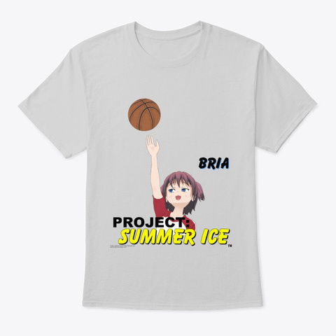 Bria   01   Project: Summer Ice Shirt Light Steel T-Shirt Front