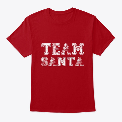 Team Santa Group Family Christmas Deep Red T-Shirt Front