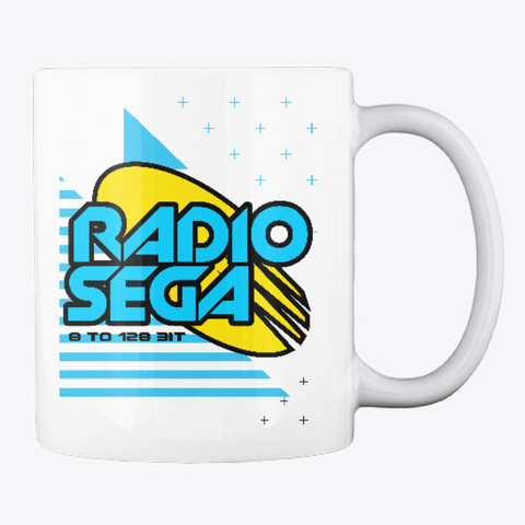 Radio Sega (2019) Abstract Mug White Kaos Back