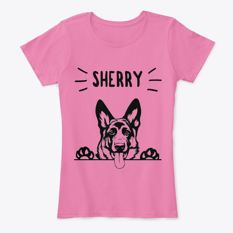 Sherry Puppy 2 True Pink áo T-Shirt Front