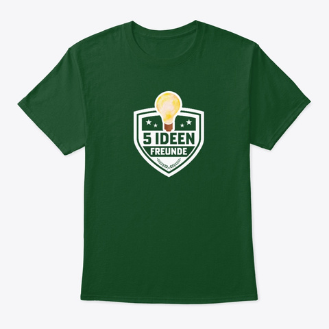 5 Ideen Freunde (Bunt) Forest Green T-Shirt Front