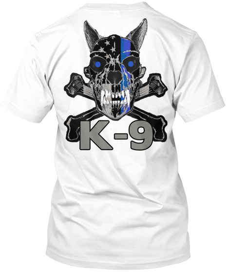K 9 K 9 White T-Shirt Back