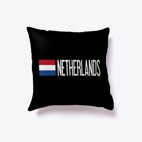 The Netherlands Flag White T-Shirt Front