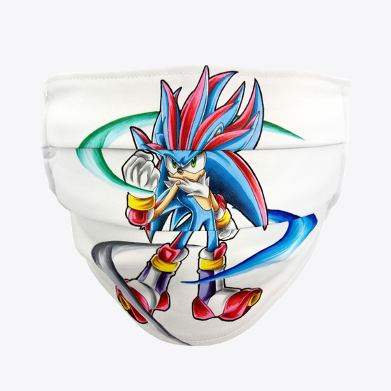 Sonic + Shadow + Silver Fusion Mask Products from grunty art