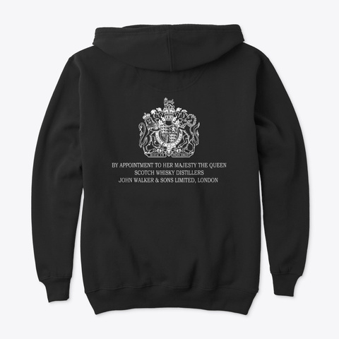 By Apointment Of Her Majesty The Queen Black T-Shirt Back