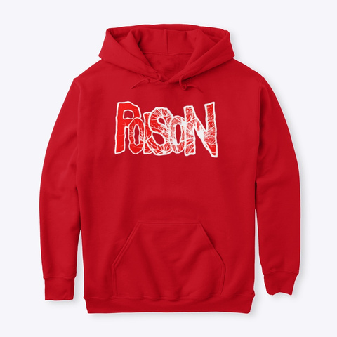 Poison (Cursed System Hoodie) Red T-Shirt Front