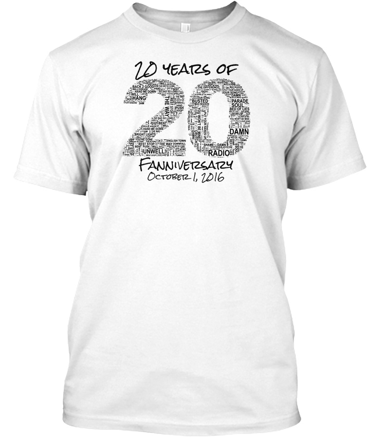 20 Years of 20 Fanniversary Unisex Tshirt