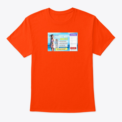 Nutriverse Keto Reviews 2020 Orange T-Shirt Front