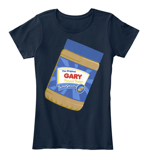 The Original Gary Peanut Butter New Navy T-Shirt Front