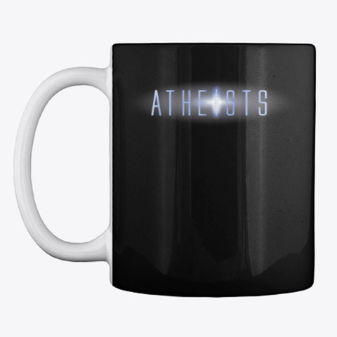 Atheist Mug Black áo T-Shirt Front