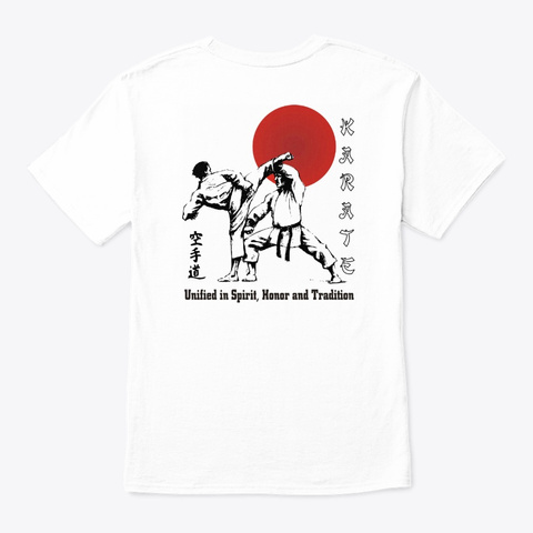B.O.M.A. Classic Karate Tee White White T-Shirt Back