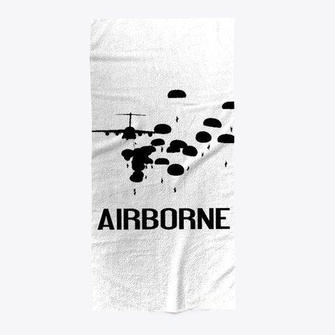 Airborne Jump   Black Standard Camiseta Front