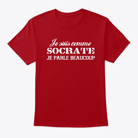 Je suis comme Socrate couleur Unisex Tshirt