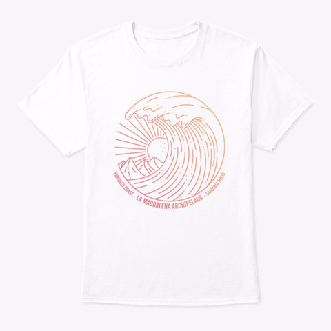 "Wave" T Shirt White T-Shirt Front