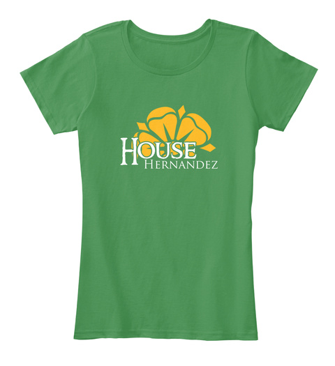 Hernandez Family House   Flower Kelly Green  T-Shirt Front