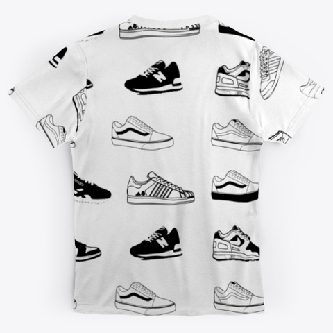 Old School 80s Sneaker A Standard T-Shirt Back