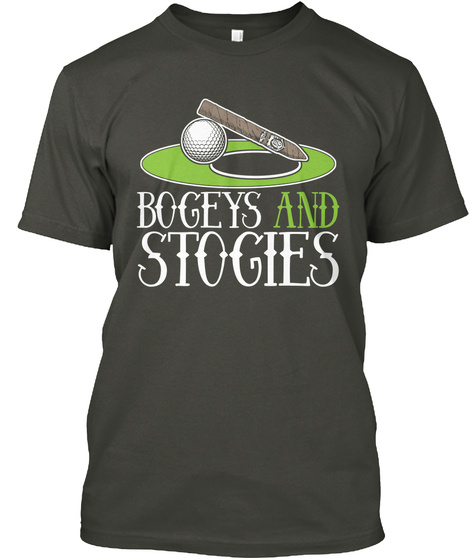 Bogeys And Stogies Smoke Gray T-Shirt Front
