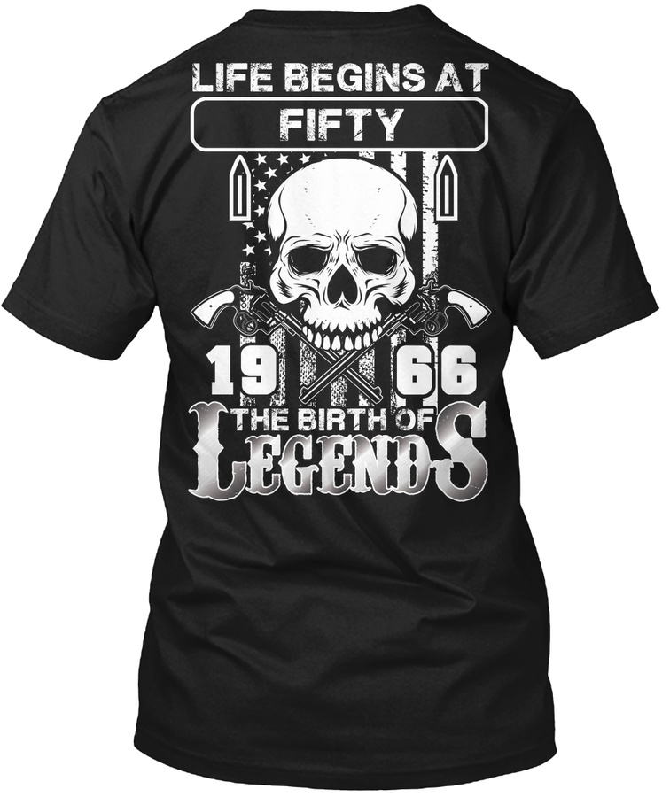 LIFE BEGINS AT 50 T SHIRT Unisex Tshirt