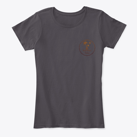 Gold Grunge Emblem Heathered Charcoal  T-Shirt Front