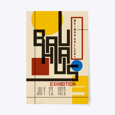 Bauhaus Exhibition Poster I Standard Kaos Front