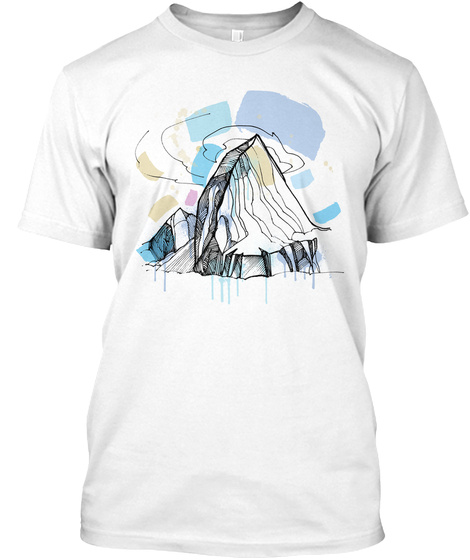 Alchemical Mountain White T-Shirt Front
