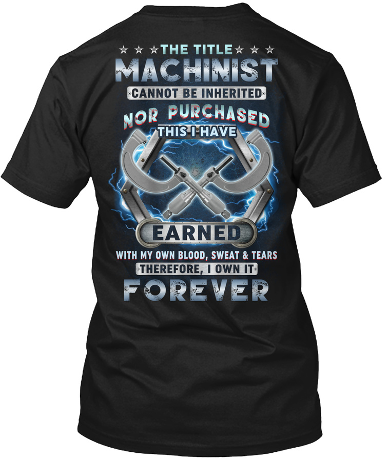 The Title Machinist Own It Forever