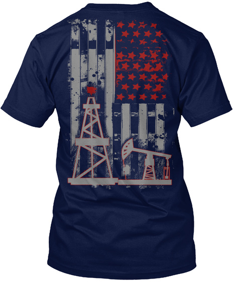 Limited Edition   Oil Riggers Tee Navy T-Shirt Back