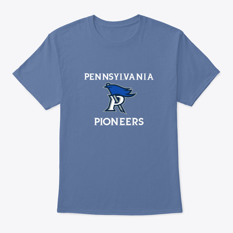Pennsylvania Pioneers Denim Blue T-Shirt Front