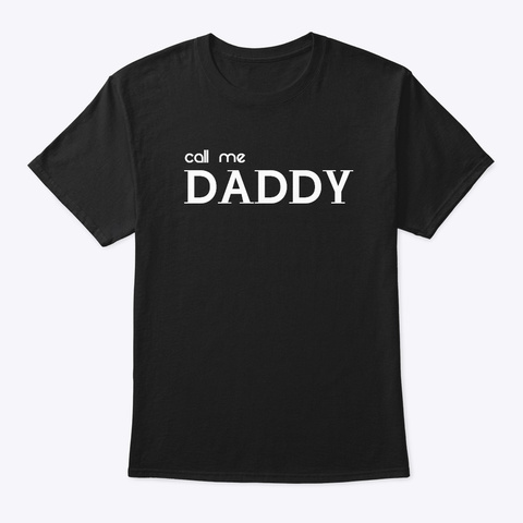 Daddy Black T-Shirt Front