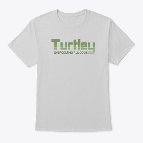 Turtley Tees Light Steel T-Shirt Front