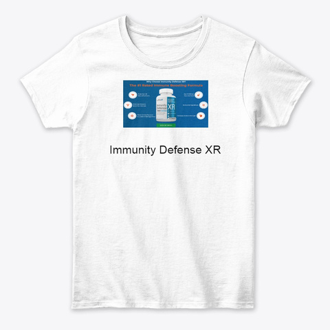 Immunity Defense Xr  White Camiseta Front