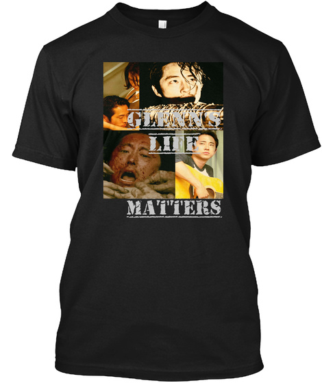Glenns Life Matters Black T-Shirt Front