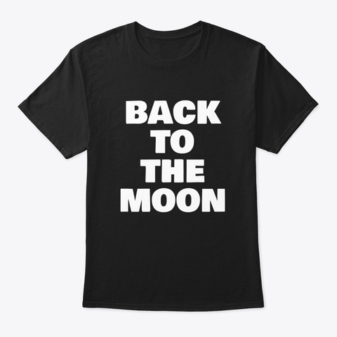 Back To The Moon Ntqfe Black Maglietta Front