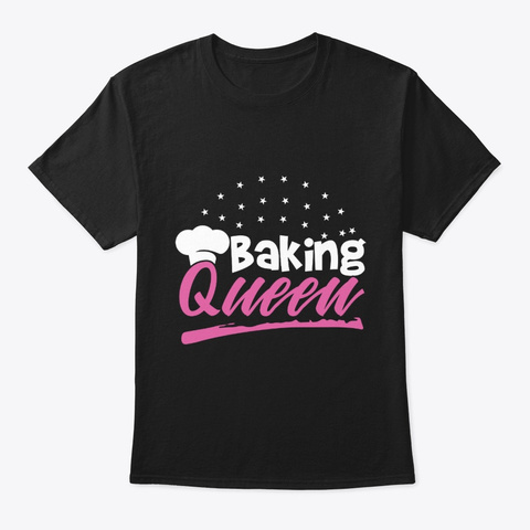 Baking Queen Black T-Shirt Front