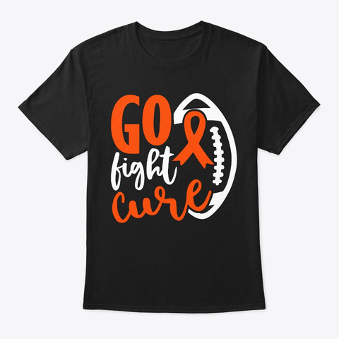 Go Fight Cure Von Willebrand's Disease Black T-Shirt Front